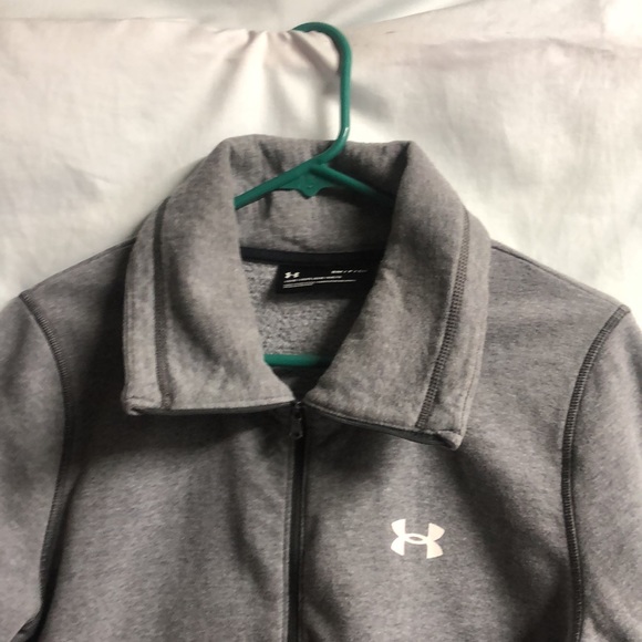 Under Armour gray half zip pull over sweater euc small - Picture 8 of 11